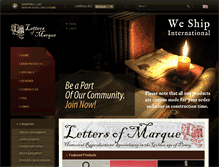 Tablet Screenshot of lettersofmarque.co.uk